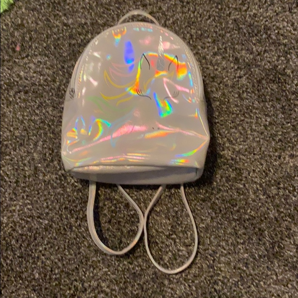 Holographic unicorn mini backpack